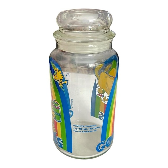Vintage Snoopy Goodie Jar, Rainbow - Picture 2 of 7